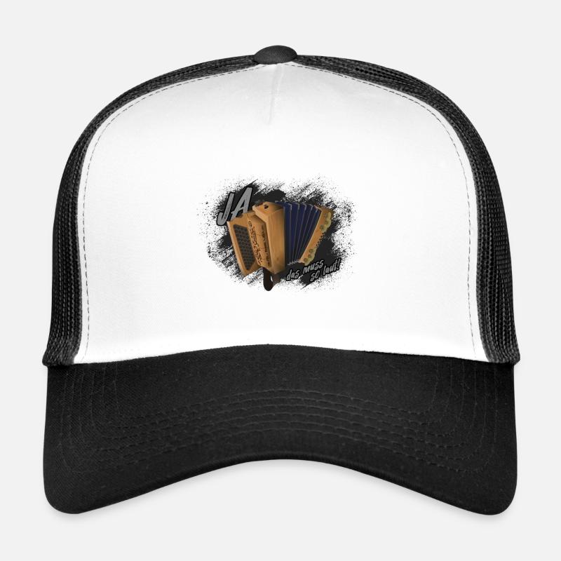 Harmonica - il faut que ce soit tellement fort ! | ZiachON ! - Casquette trucker  - blanc/noir