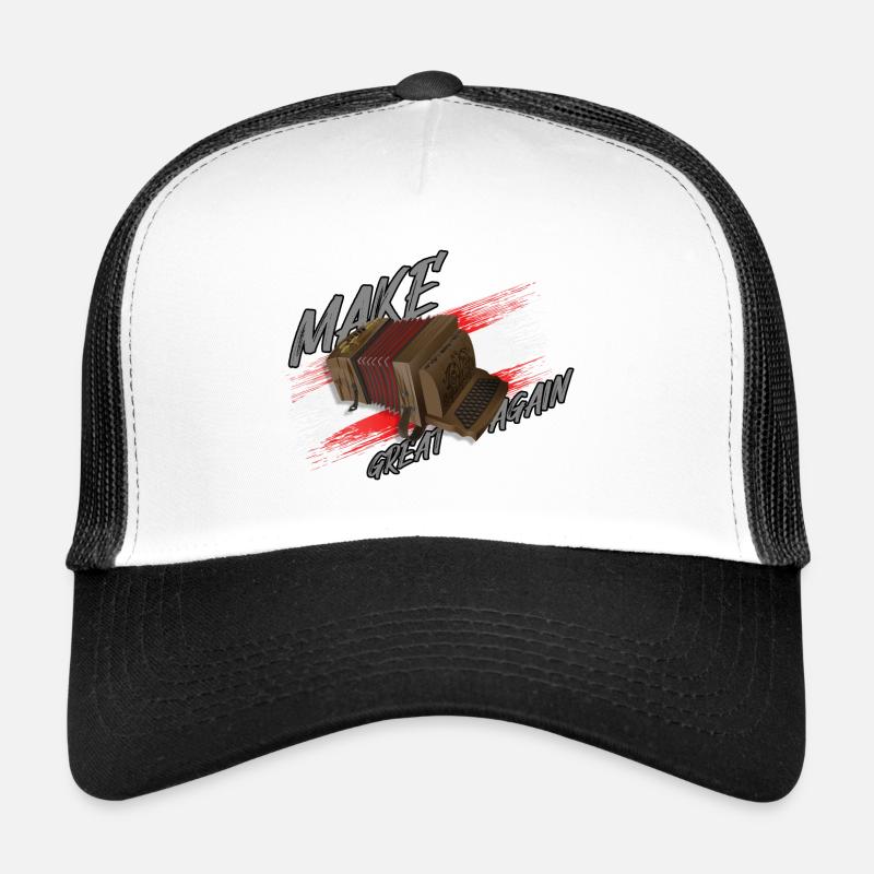 MAKE Quetschn GREAT AGAIN | ZiachON! - Trucker Cap - Weiß/Schwarz