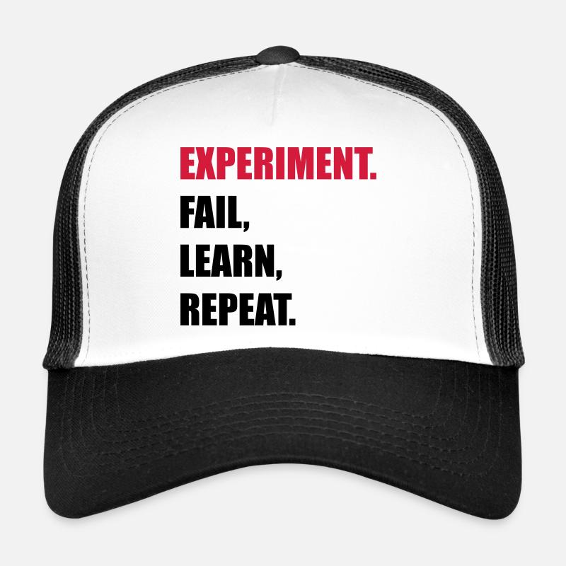 science - Trucker Cap - Weiß/Schwarz