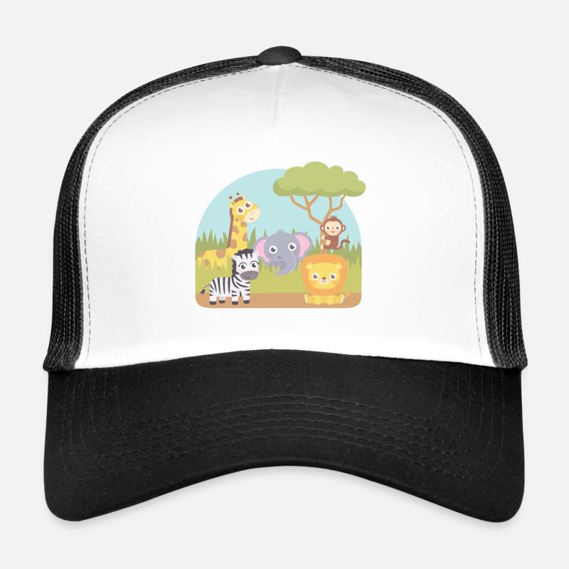 Cute Wild Safari Animals Trucker Cap