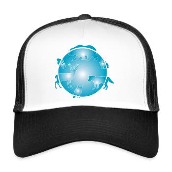 Souls Of Earth Animals Environment Globe Gaia S - Trucker Cap - white/black - Front