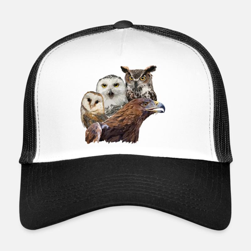 Adler und Eulen - Trucker Cap - Weiß/Schwarz