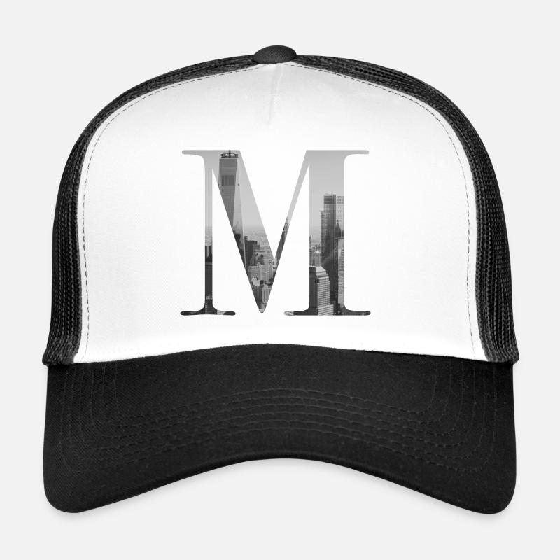 New Yorker Buchstabe M Trucker Cap