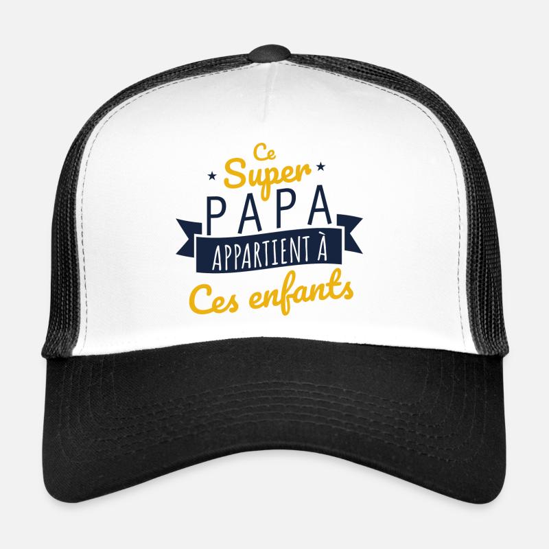 Super papa enfants cadeau Casquette trucker 