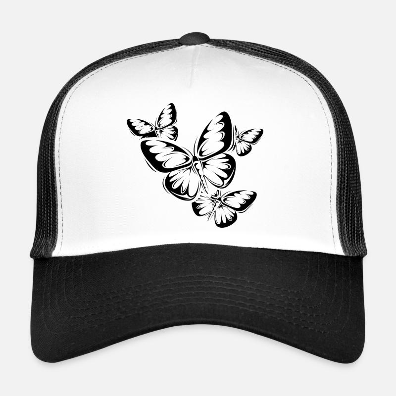 Illustration d’icône de la nature de vol de papillon Casquette trucker 