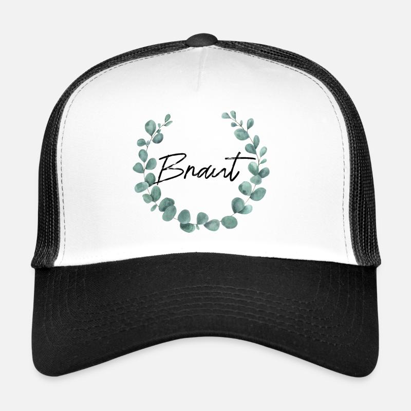 Braut - Junggesellinnenabschied - Trucker Cap - Weiß/Schwarz