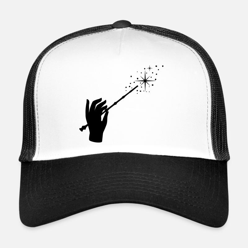 Baguette, Magicien, Magie, Main Casquette trucker 