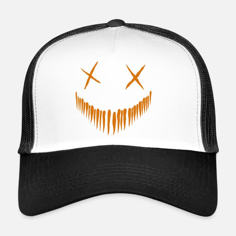 Pumpkin Grimace1 Trucker Cap