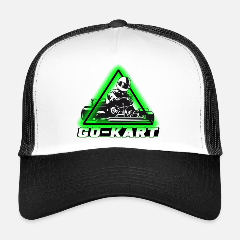 Go Kart - Trucker Cap - Weiß/Schwarz