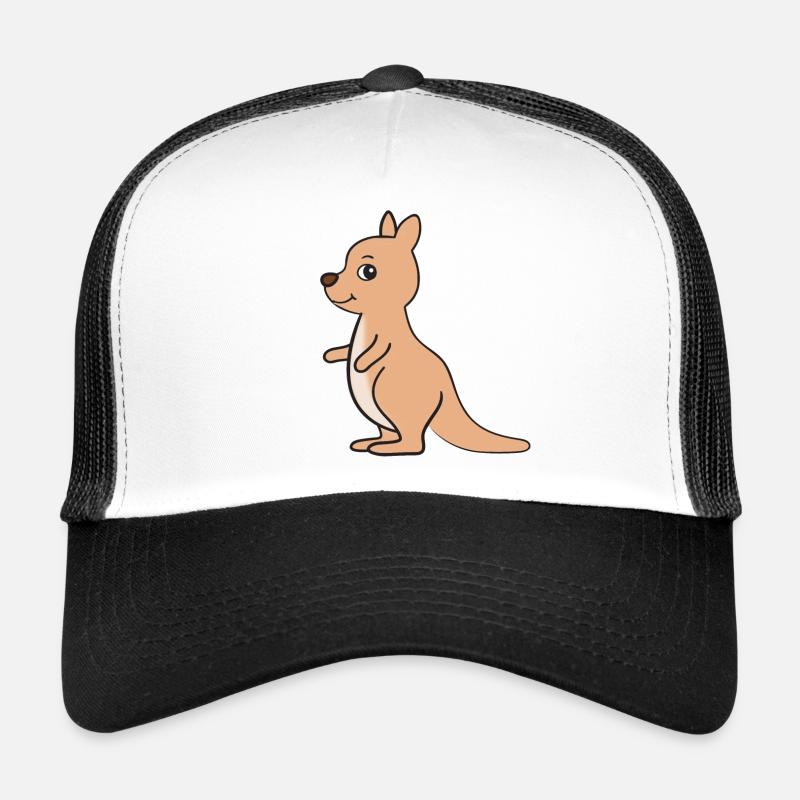 Känguru - Trucker Cap - Weiß/Schwarz