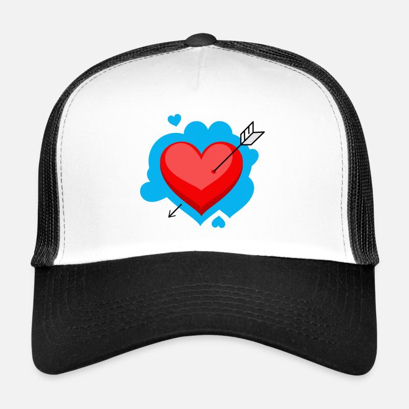 Herz mit Pfeil und liebevollen Details Trucker Cap