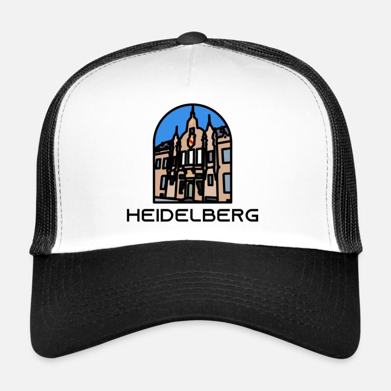Heidelberg - University Library - Trucker Cap - white/black