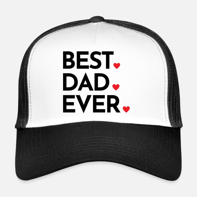 Best dad ever - must-have gift for dads - Trucker Cap - white/black