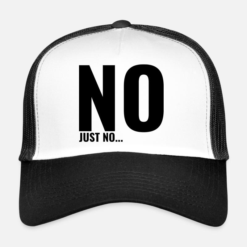 Non juste non - Casquette trucker  - blanc/noir