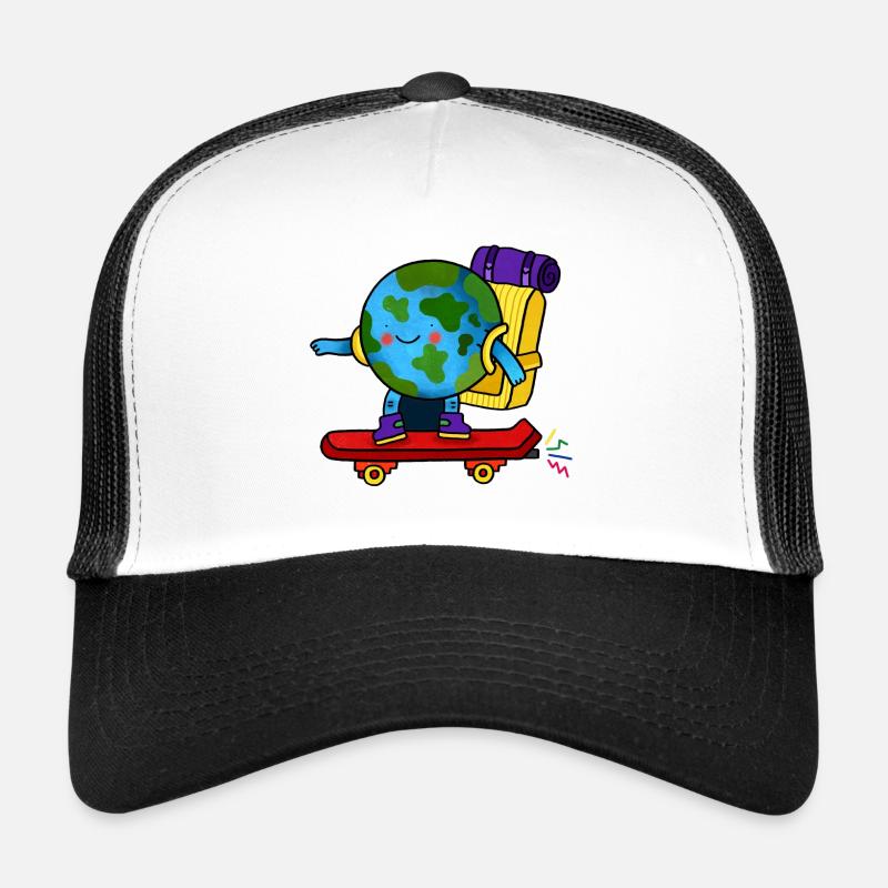 Skater Earth Rucksack Trucker Cap
