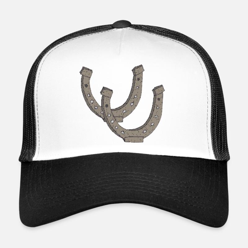 Horseshoe fabric Trucker Cap