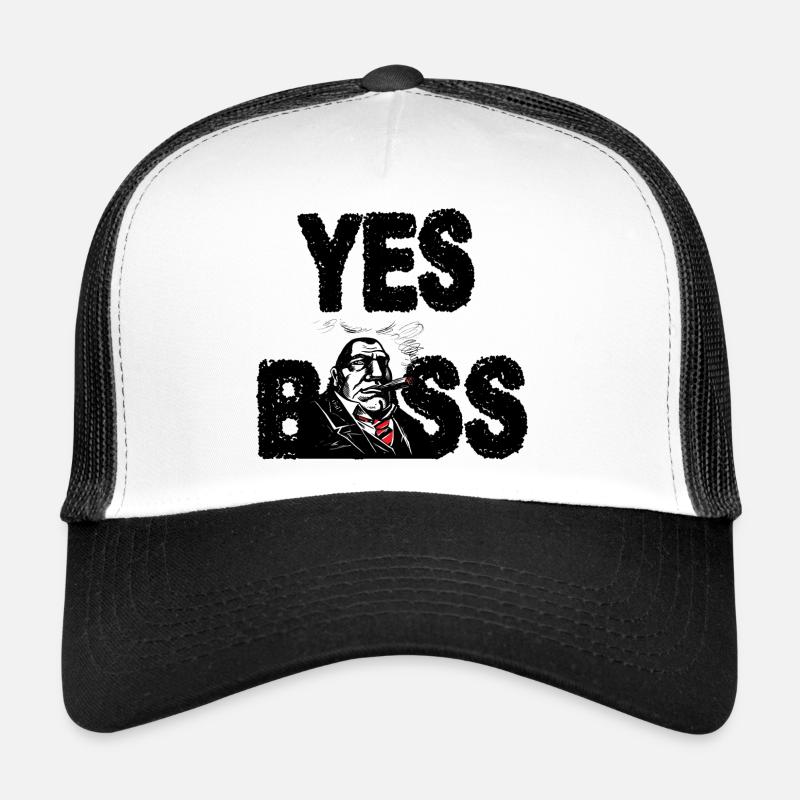 YES v1 - Casquette trucker  - blanc/noir