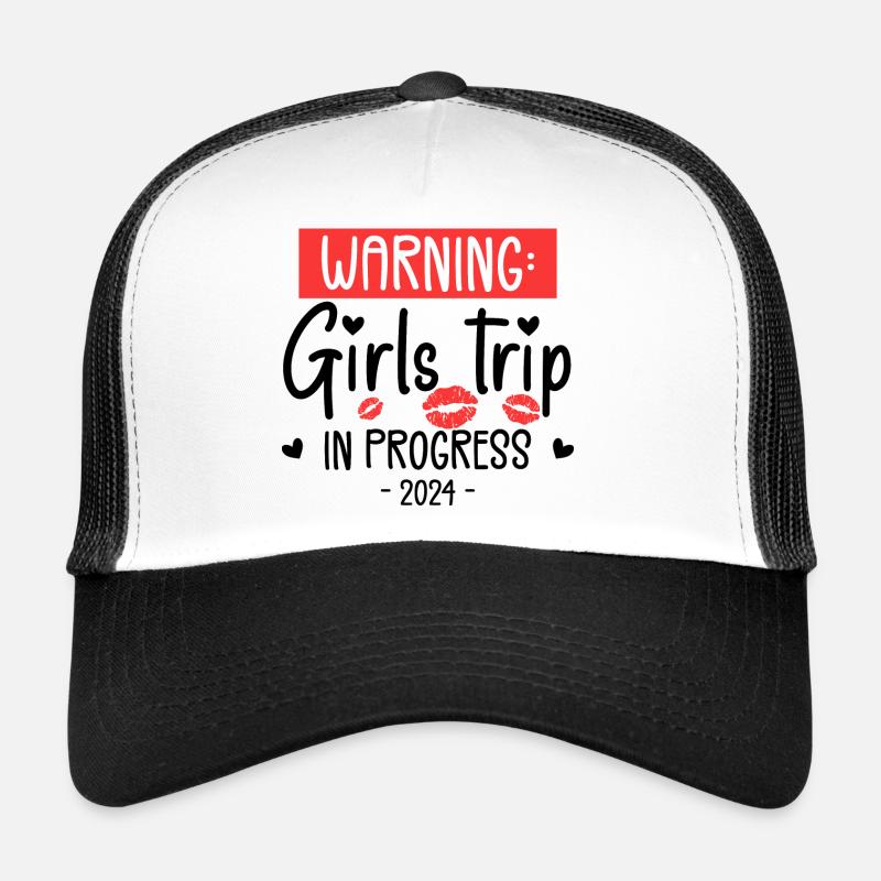 Warning Girls Trip In Progress 2024 Casquette trucker 