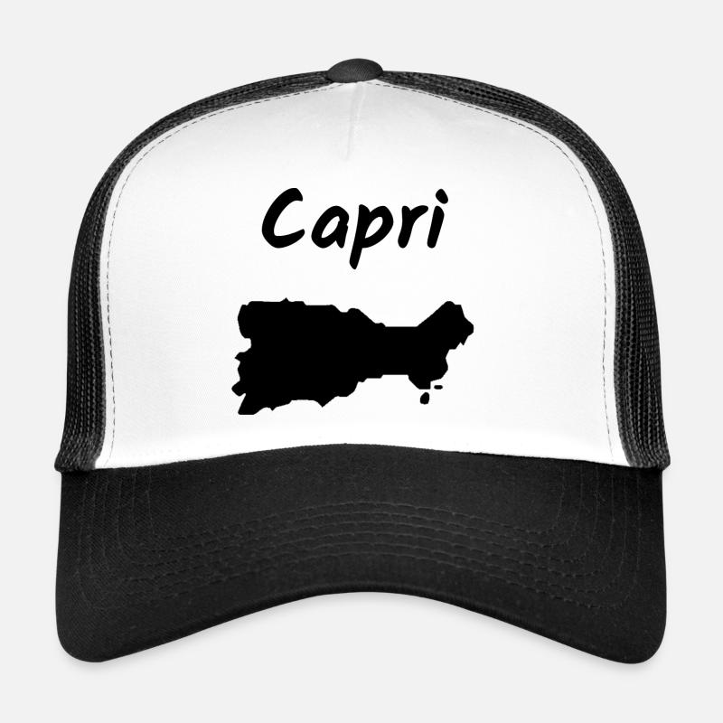Capri Italie Idée de vacances sur l’île méditerranéenne Casquette trucker 