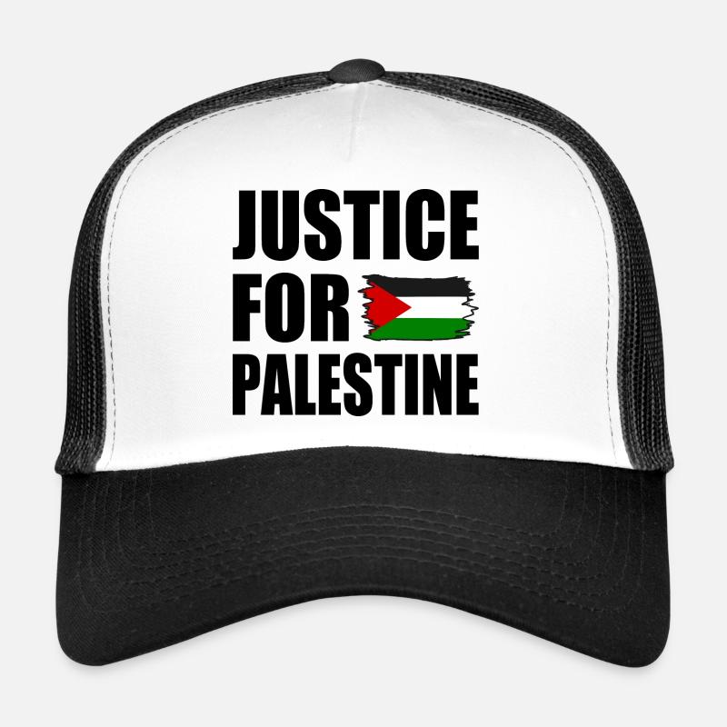 Justice for palestine - Trucker Cap - white/black