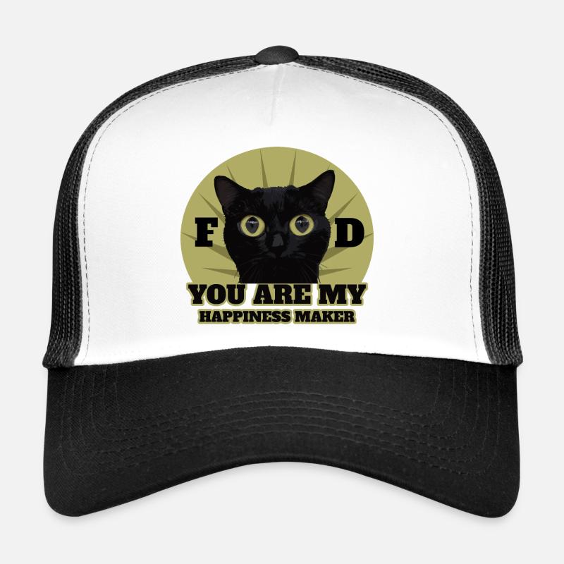 Chat noir mignon Casquette trucker 