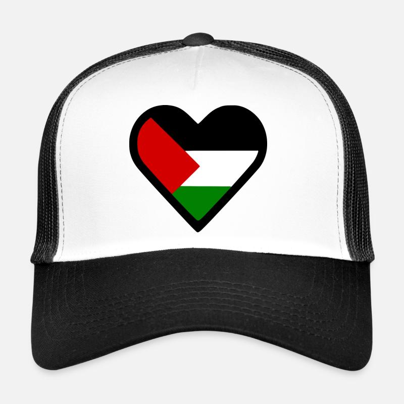 Free palestine - Trucker Cap - white/black