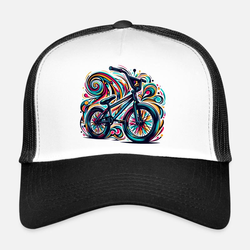 Bmx Bicycle Retro - BMX Vintage Design Trucker Cap