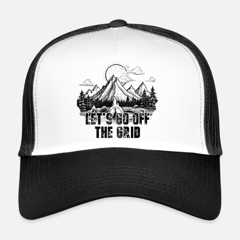 Let's go off the grid Trucker Cap