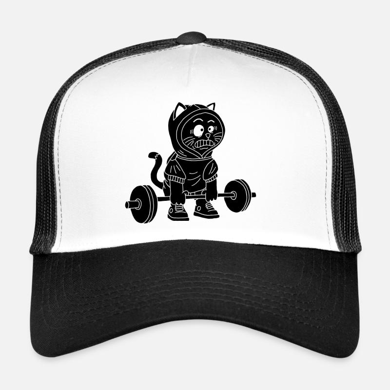 La puissance du chaton noir Casquette trucker 
