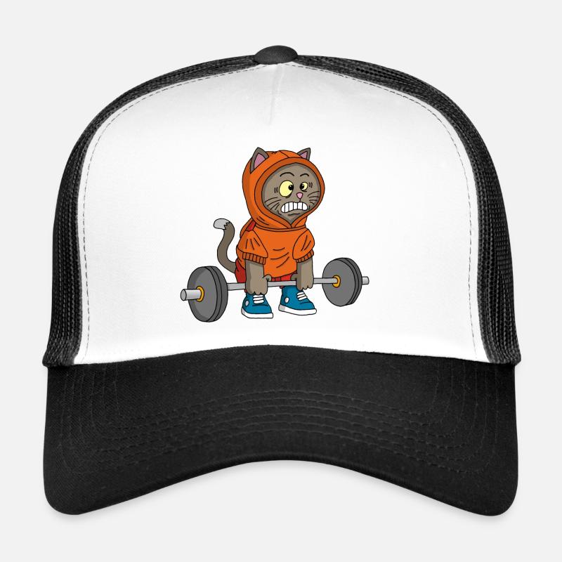 La puissance du chaton - Casquette trucker  - blanc/noir