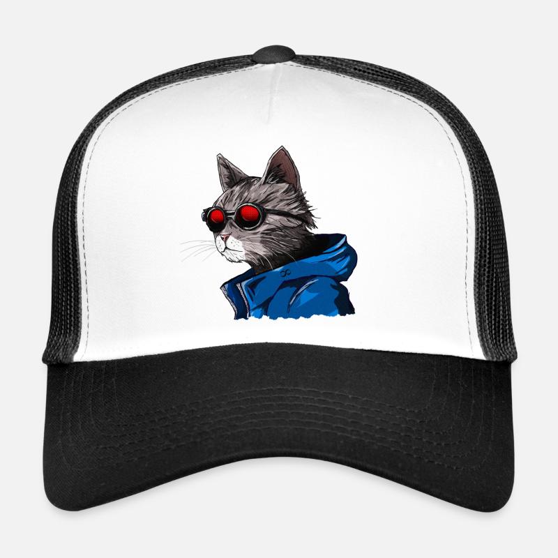 Chat humanoïde - Humanoid cat Casquette trucker 