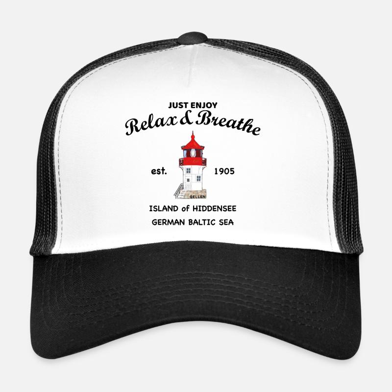 Insel Hiddensee, Leuchtturm Gellen Deutsche Ostsee Trucker Cap