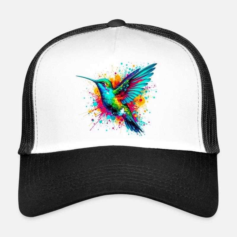 Kolibri - Trucker Cap - Weiß/Schwarz