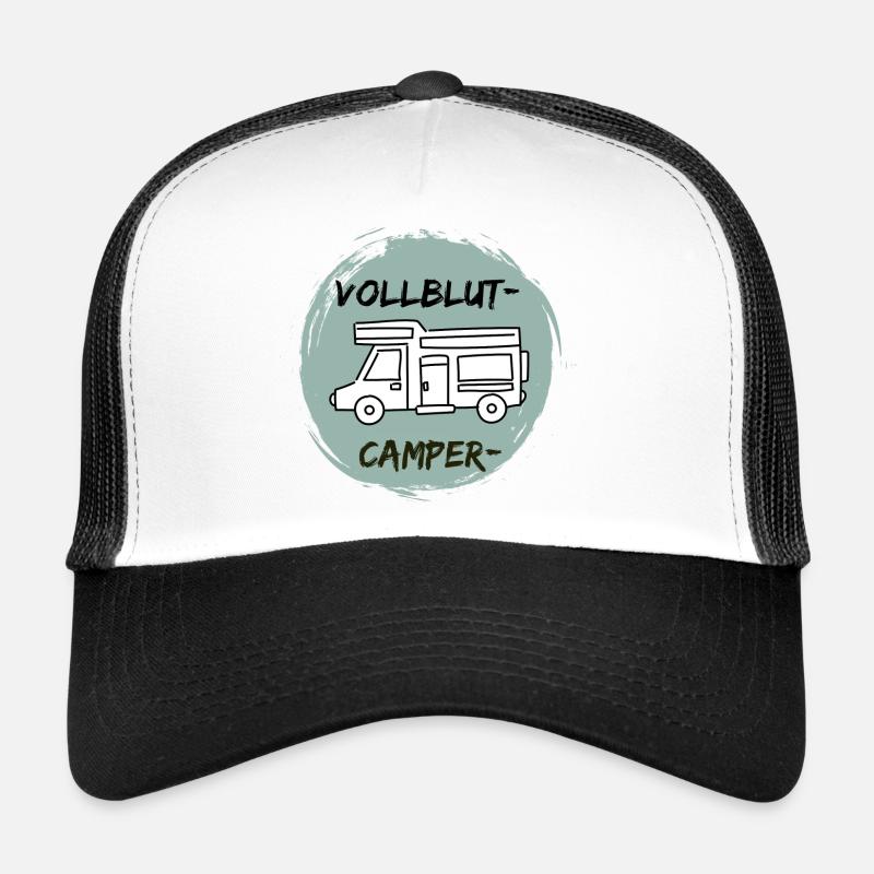VollblutCamper-Wohnmobil - Trucker Cap - Weiß/Schwarz