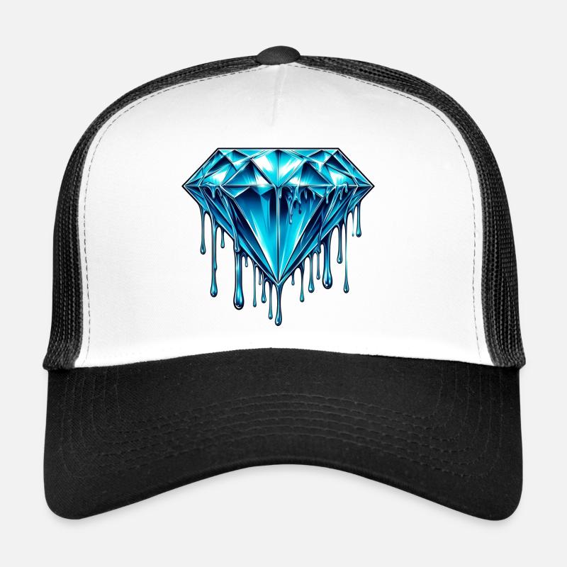 Diamant - Trucker Cap - Weiß/Schwarz