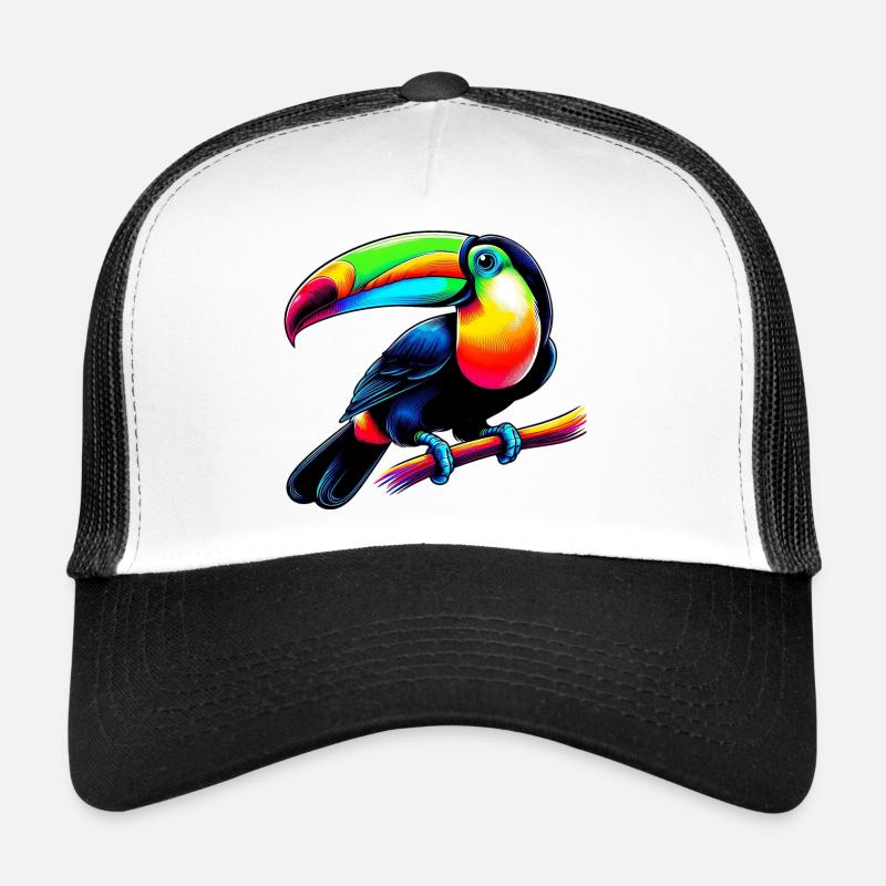 Tukan - Trucker Cap - Weiß/Schwarz