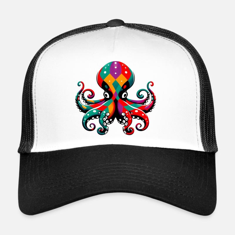 Pieuvre arlequin Casquette trucker 