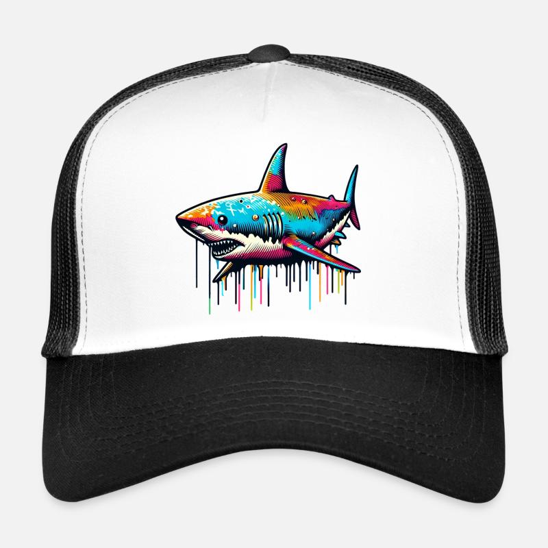 Hai - Trucker Cap - Weiß/Schwarz