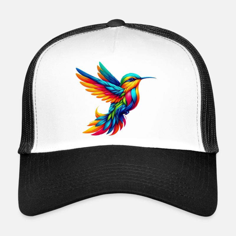 Kolibri - Trucker Cap - Weiß/Schwarz