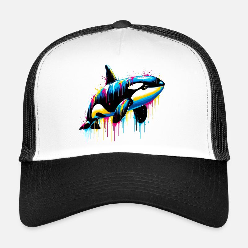 Killer whale - Trucker Cap - white/black