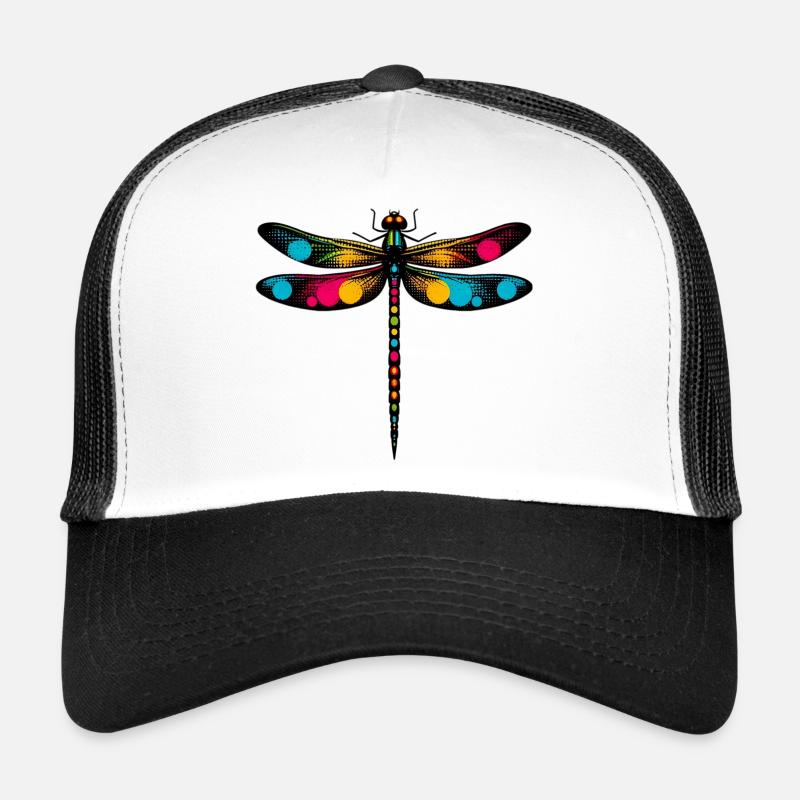 Libelle - Trucker Cap - Weiß/Schwarz