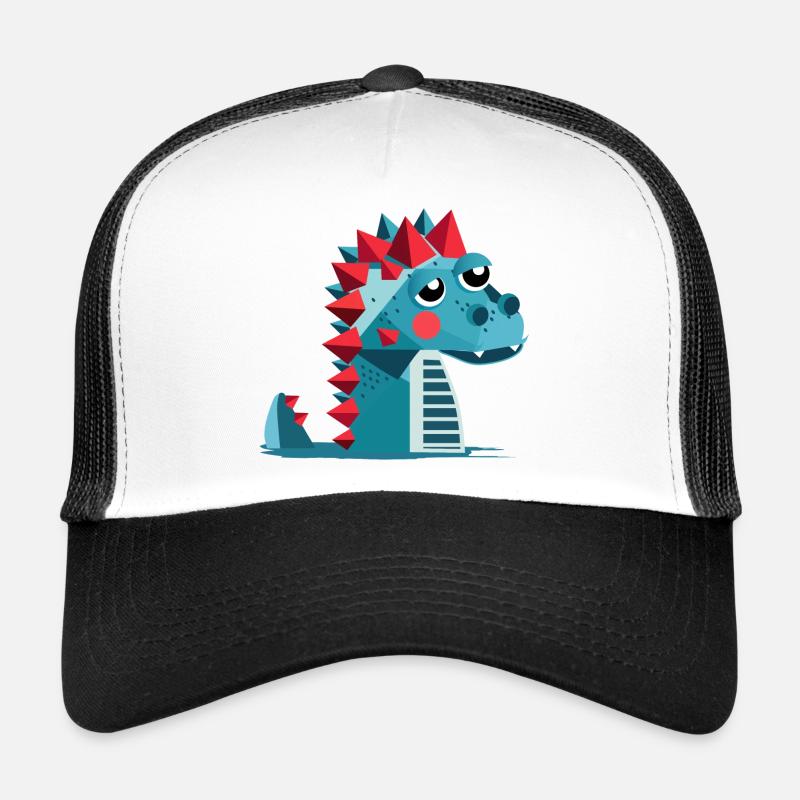 Ein Dino – Verspielte und farbenfrohe Illustration Trucker Cap