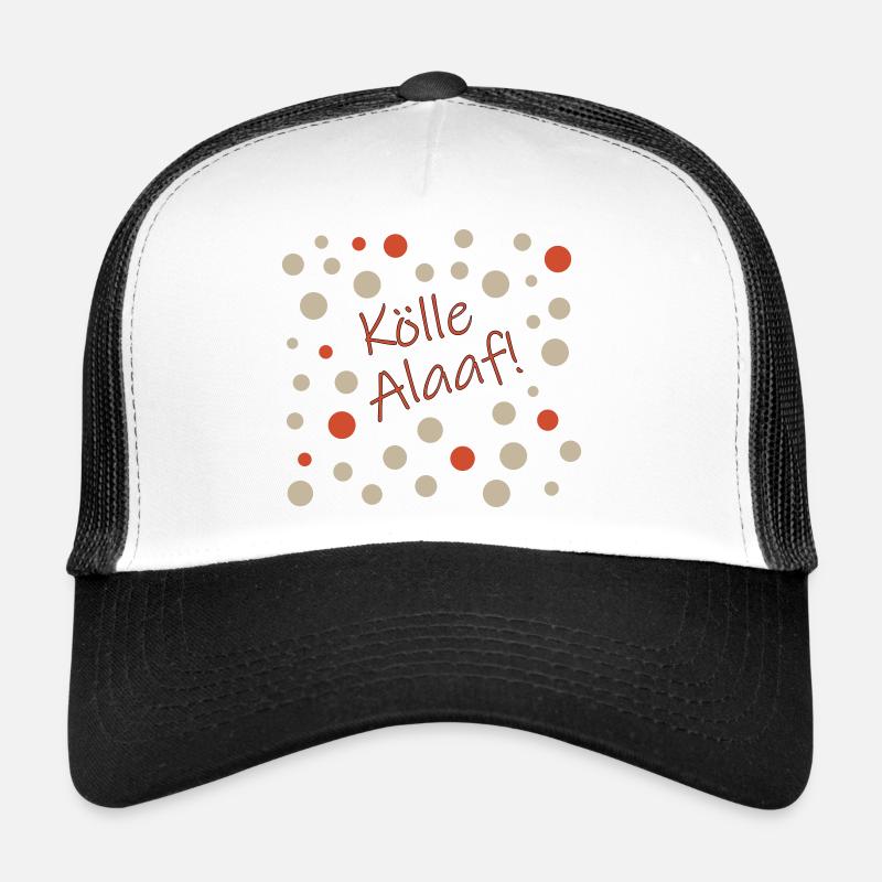 Kölle Alaaf - Trucker Cap - Weiß/Schwarz