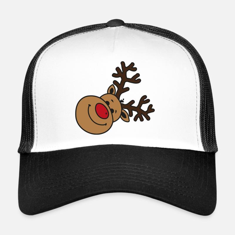 Happy Reindeer(Rudolph) Trucker Cap