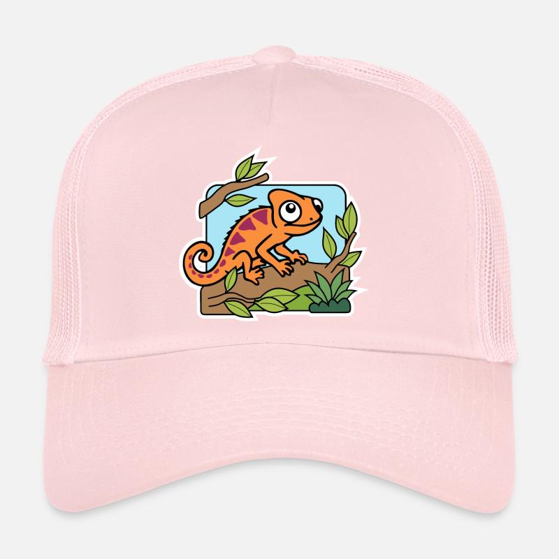 The cute little chameleon has everything in view! Trucker Cap
