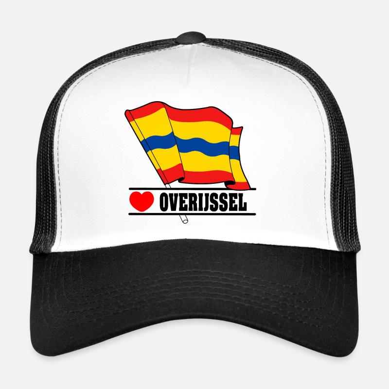 Drapeau Overijssel coeur Overijssel Casquette trucker 