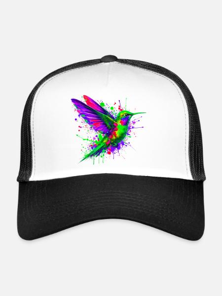 Colibri - Casquette trucker  - blanc/noir - Devant