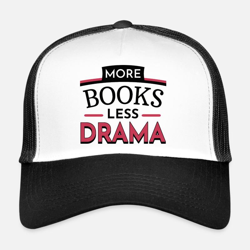 More Books - Trucker Cap - white/black