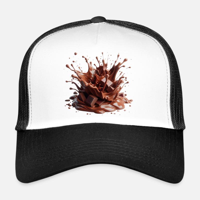 Chocolate eruption - Trucker Cap - white/black