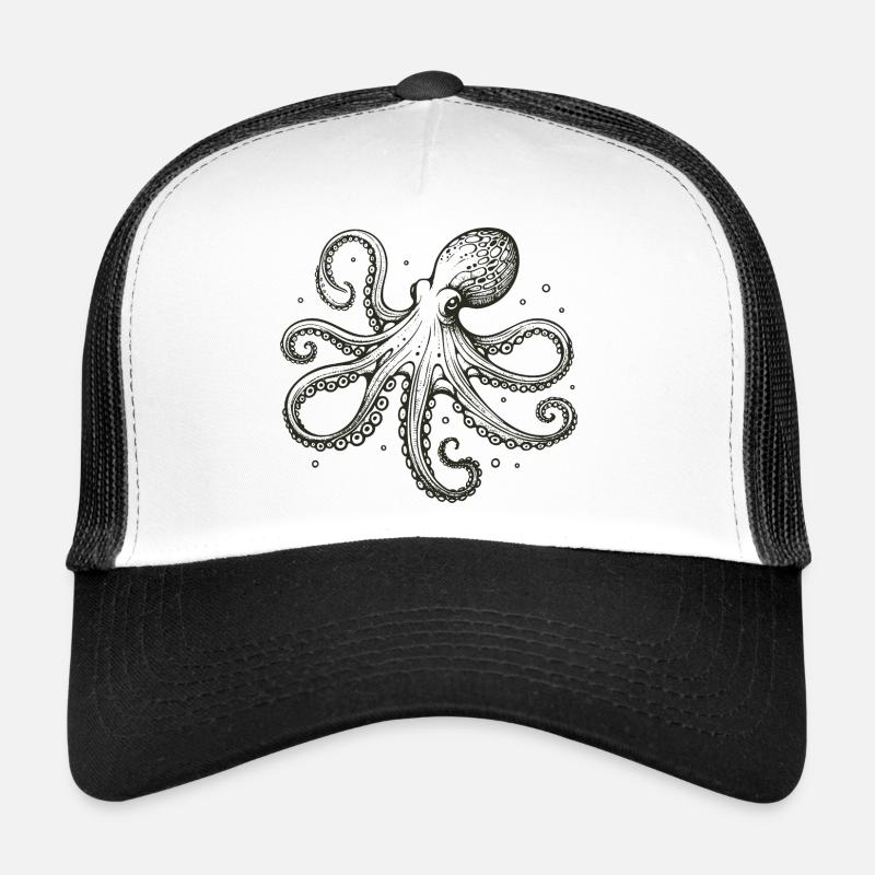 Pieuvre Casquette trucker